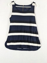 Ann Taylor Sleeveless Top Stripes Size S No Care Tag Multicolor - $10.68