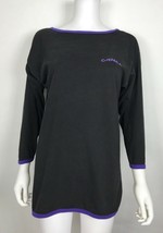 Vintage Camel T-shirt Tee Womens Black Purple V Back 3/4 Sleeve One Size - £19.71 GBP