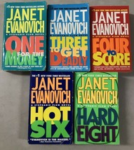 Lot of 5 Janet Evanovich [Paperback] One For Money Three To Get Deadly Hot Six H - £14.00 GBP