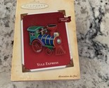 2004 HALLMARK Train Ornament &quot;YULE EXPRESS&quot; Light &amp; Sound Battery Operated - $12.86