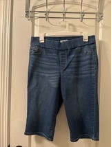 Nine West Jeans Capri Jeans Blue Mid-Rise Pull-on Women&#39;s Size 12 - $30.29