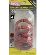 NEW Ryobi 4 Pre-Cut Grass Weed Spiral Heavy Duty Trimmer Lines .095&quot; Fit... - $41.05 CAD