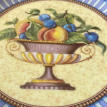 Porcelain Limoges Renaissance 7.75” plate gold rim strawberries and figs - $23.75