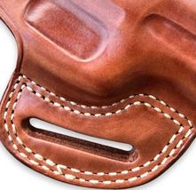 Fits H&K VP9SK 9mm 3.39”BBL Leather OWB Belt Holster Open Top #1268# RH image 2