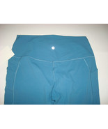 New NWT Lululemon Align Leggings 14 HR 25 Capture Blue Pockets Yoga Casu... - £101.29 GBP
