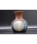 Vintage Robert Maxwell Pottery Craft Vase Circle Overlap Pattern Glazed ... - $49.99