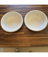 IKEA WHITE 21986 2 Cereal / Soup Bowls 7.5” Porcelain Minimalist - £16.15 GBP