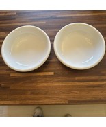 IKEA WHITE 21986 2 Cereal / Soup Bowls 7.5” Porcelain Minimalist - $390.97 MXN