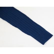 Men's Sweater Knit By BRANGO Turkey Polo Neck Cotton Blend 21220 Sax Blue image 5