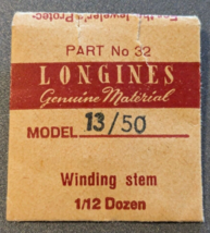 NOS Longines Cal. 13/50 - Watch Winding Stem Part #32 - $10.88