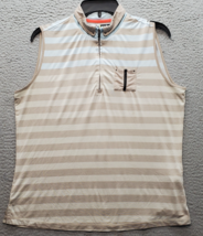 Jamie Sadock Golf Performance Polo Shirt Women Medium Multi Striped Quar... - $24.47