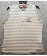 Jamie Sadock Golf Performance Polo Shirt Women Medium Multi Striped Quar... - $24.47