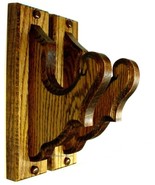 Oak Wooden Gun Rack Hangers Rifle Shotgun or Sword Classical Wall Displa... - $557.80 MXN