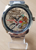 Vintage Motorcycle Race Retro Style Stylish Rare Quality Wrist Watch  - £28.06 GBP