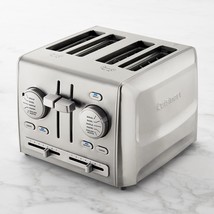 Great Stainless Steel Cuisinart Custom Select 4 Slice Toaster Bagels Pastry - £26.75 GBP