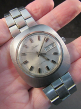 Vintage Men&#39;s Watch Tradition Sears Roebuck Swiss 7 Jewels 1960&#39;s Electronic - £99.41 GBP
