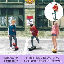 Miniature Figurine Skateboarder Set, Street Skating Figurine 1:64, Skate... - $40.00