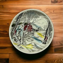 Johnson Brothers Friendly Village Barn Winter Scene Butter Pats Dish Plate 4&quot; - £6.75 GBP