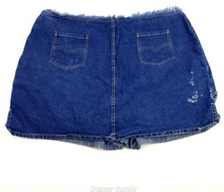 Womens Carolina Blues Plus Size 24W Blue Jean Skort Distressed  - £15.81 GBP