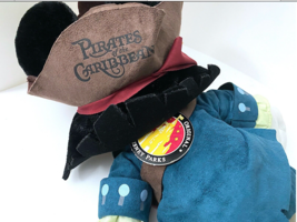 Disney Parks Mickey Mouse Pirates of the Caribbean 18 inch Plush Doll NEW image 3