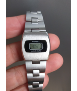 Vintage Nepro Solid State Quartz LCD Swiss Watch Stainless Steel Very Rare - €179,27 EUR