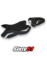 Yamaha YZF R1 2007 2008 Siège Housse Tappezzeria Blanc Noir 07 08 - $4,359.66 MXN