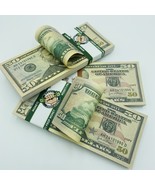 Prop Money 50 Pcs $50 Real Size Full Printed Double Sided New Ages Stack... - £11.98 GBP