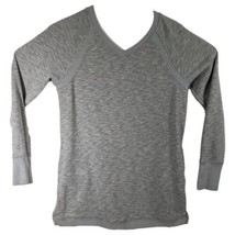 Duluth Trading Sweater Womens Medium Heather Light Gray with Pockets - £23.58 GBP