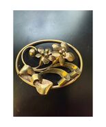 Vintage A&amp;Z 12K Gold Filled Art Nouveau Brooch - $51.23