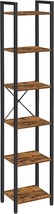 VASAGLE Bookshelf, Narrow Bookcase, Small 6-Tiers Bookshelf, for Living Room, - £61.33 GBP