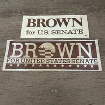 George Brown 1970 California Senate Campaign Sticker Lot Inland Empire C... - $190.06 MXN
