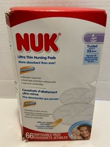 NUK Ultra Thin Disposable Cotton Nursing Pads 66 Pads OPEN BOX Unused - $6.44