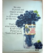 Kraft Concord Grape Preserves Print Magazine Advertisement 1966 - $4.99