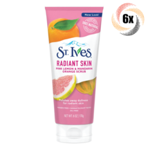 6x Bottles St. Ives Radiant Skin Pink Lemon & Mandarin Orange Scrub | 6oz | - £30.89 GBP