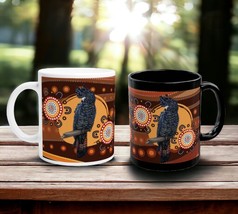 Black Cockatoo Aboriginal Design Mug - £18.66 GBP+