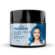 Herbishh Koloret Temporary Instant Vegan Hair Color Wax - Blue - $9.99