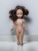 Vintage 1940s Nancy Ann Story Book Doll Girl Dark Brown Hair Painted Fac... - $17.45
