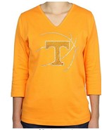 NWT NCAA Tennessee Volunteers Women&#39;s Size 3X Orange V-Neck 3/4 Sleeve Top - $380.23 MXN