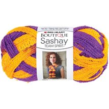 RED HEART Boutique Sashay Team Spirit Yarn, Purple/Gold - £12.68 GBP