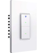 Smart Light Switch, Wifi Smart Double Switch Button, Alexa And Google Home - £25.14 GBP