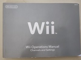 Wii Nintendo Operations Manuals Channels Settings crvl-usz-2 gray opera software - £5.31 GBP