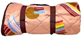 Take Pride LGBTQ Portable Picnic Blanket With Carrying Straps - Geometric Flag image 2