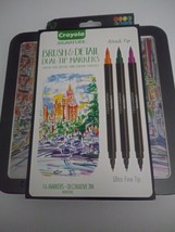 Crayola Signature 16 CT 32 Color Brush Dual-Tip Ultra Fine Marker with Tin NEW - $15.84