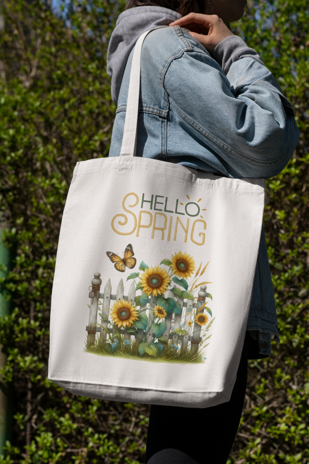 Hello Spring Tote – Sunflowers &amp; Sunshine - $15.00