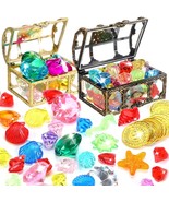 70 Pcs Diving Gem Pool Toys -10 Colorful Big Acrylic Diamond Pool Gem Se... - £27.17 GBP
