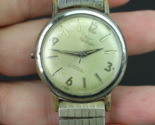 vintage Waltham men&#39;s 1950&#39;s WATERPROOF watch 17j SELF WINDING band PARTS - $31.99