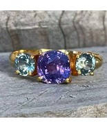 18k Gold Trilogy Sapphires Ring - $2,069.73