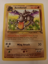 Pokemon 1999 Fossil Series Aerodactyl 16 / 62 NM Single Trading Card - £8.00 GBP