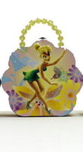 Disney&#39;s Tinkerbell Girls Flower Shape Purse Carry All Tin Tote Style B NEW - $14.46
