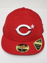 New Era Cincinatti Reds 59Fifty Fitted Cap 7 1/4 Monocamo Truckers Hat MLB - $39.59